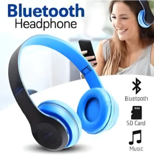 P47 - Wireless Bluetooth Headphone | Super cool Sound with High Bass in Ear Earphone by Next Gadget - Image 5