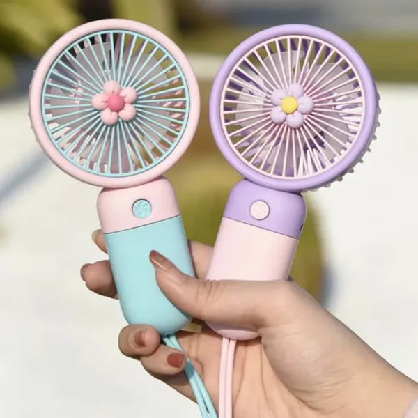 Smart Hand Fan cute handheld cooling Rechargeable Sports Pocket Mini Fan by Mart One - Image 5